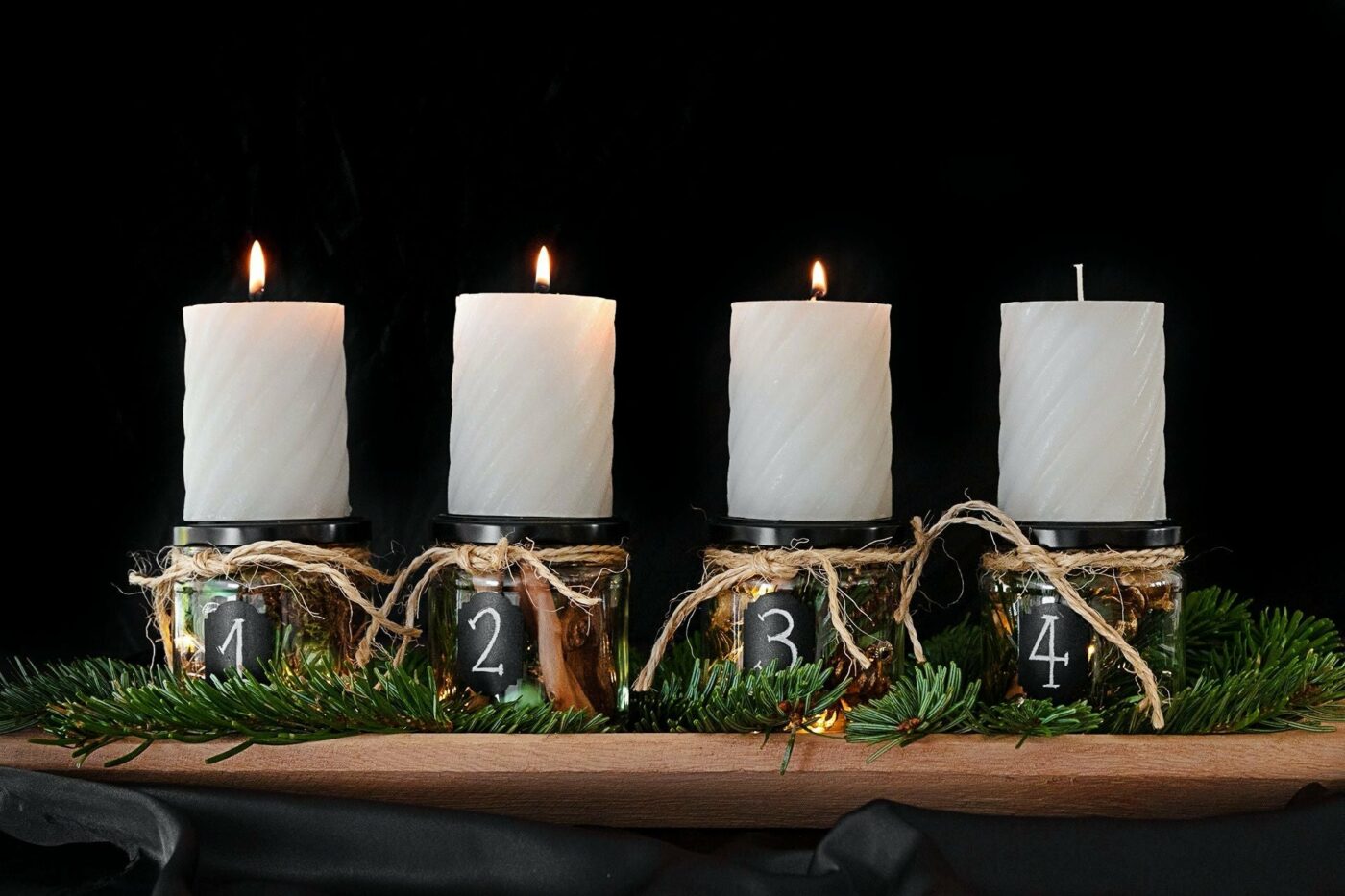 DIY: Adventskranz DIY Adventskranz 1